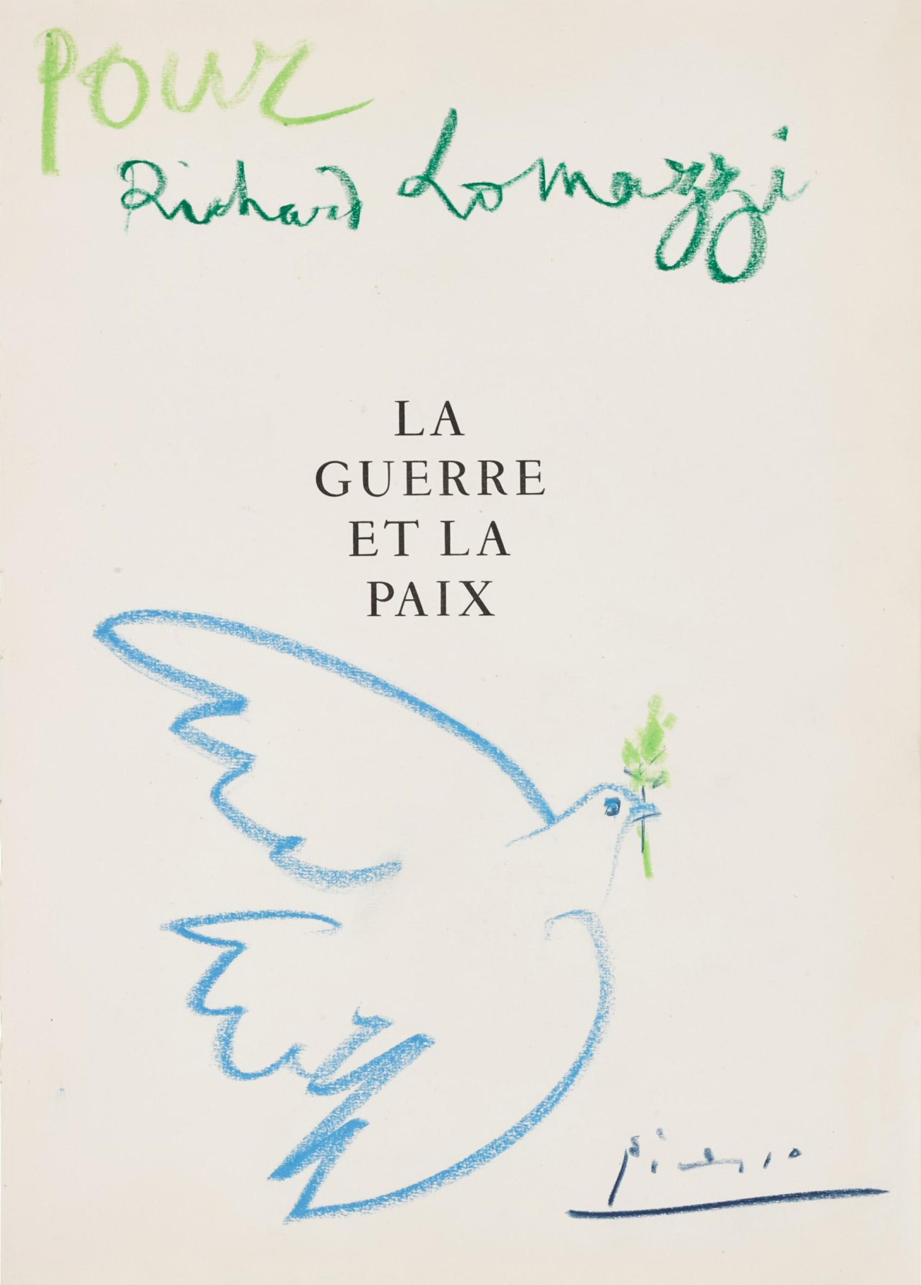 La Colombe / 1958 / Colored crayons on paper